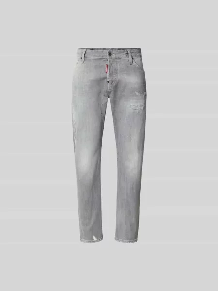 Jeansy Dsquared2 z logo szare