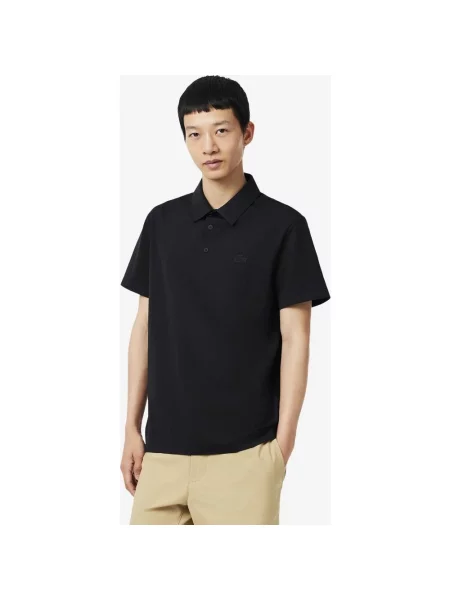 Koszulka polo Lacoste Regular Fit Commuter z krótkim rękawem XS czarny
