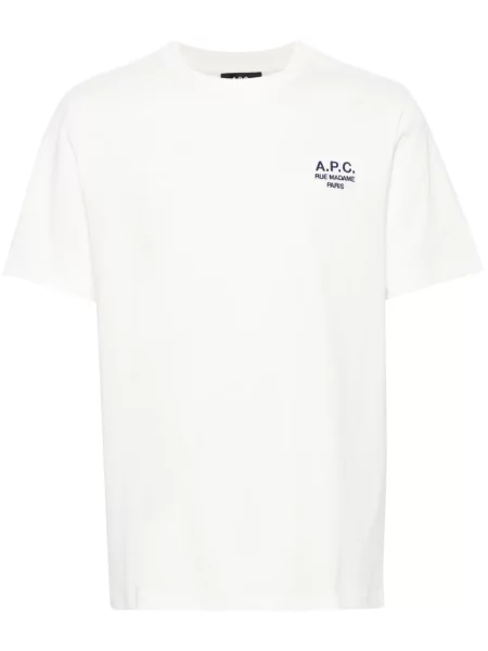 Tricou A.p.c. cu broderie alb