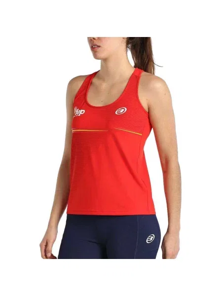 T-shirt Straps Bullpadel Funi Woman czerwona