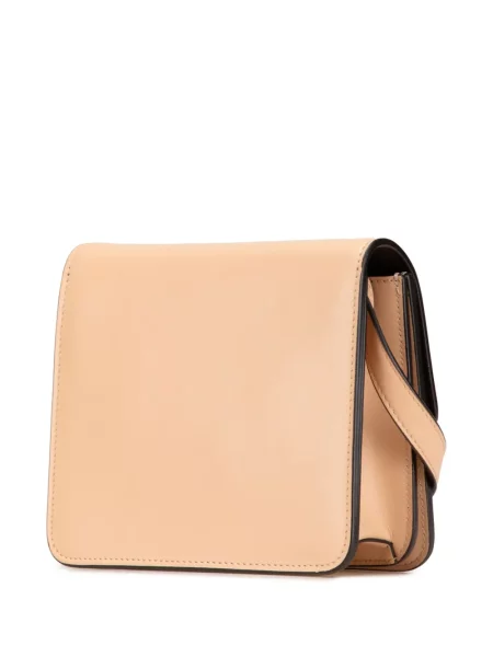 Kožená křišťálová kožená taška Fendi Pre-owned hnědá