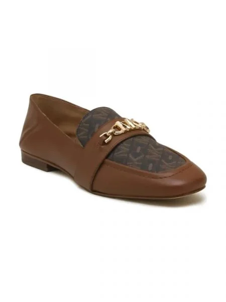 Michael Kors De piele pantofi lords TIFFANIE LOAFER maro