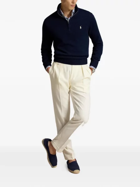 Gulerat șosete Polo Ralph Lauren de lână cu dungi negru