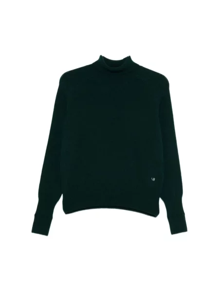 Sweter z golfem Victoria Beckham wełniany do golfa zielony