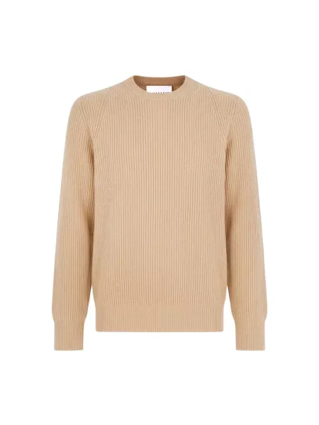 Sweter Amaránto wełniany ze sznurkiem beżowy