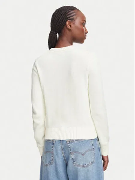Guess Jeans pulover za žene od pamuka bež