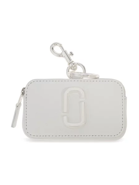 Zawieszka Marc Jacobs skórzana biała
