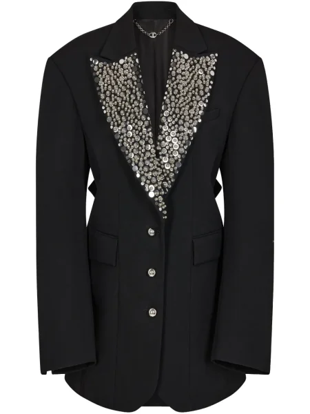 Sacou Rabanne cu broderie negru