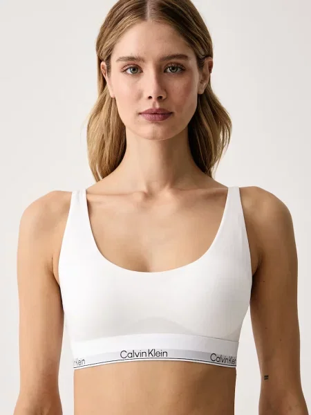 Calvin Klein Underwear braletka s bavlnou bílá