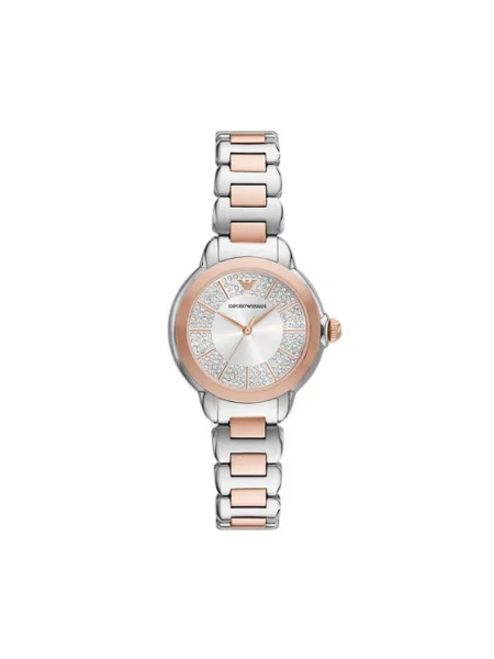 Emporio Armani Hodinky Strieborná ružová