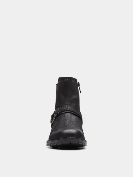 Clarks Черевики Текстиль чорний