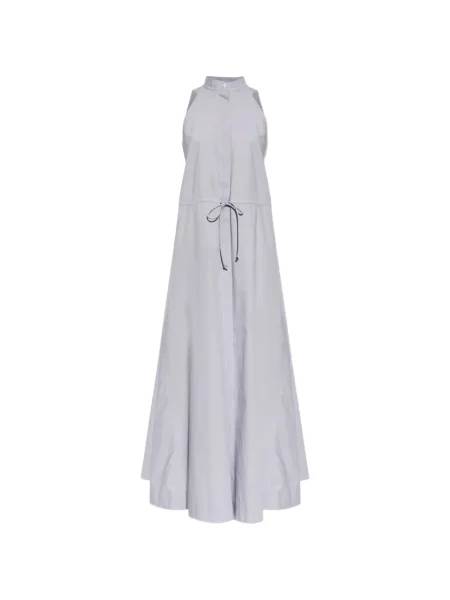 Rochie Emporio Armani cu gât halter cu cordon violet