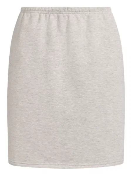 Talia sznurek ściągający spódnica 12 Storeez frotte szara