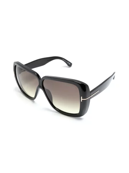 Spalvų gradiento rašto saulės akiniai Tom Ford Eyewear juoda