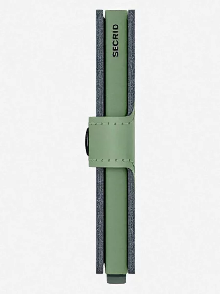 Secrid Miniwallet Yard Powder Pistachio Unisex Portfel Secrid Zielony MYp-Pistachio-One-size Size: One size szary