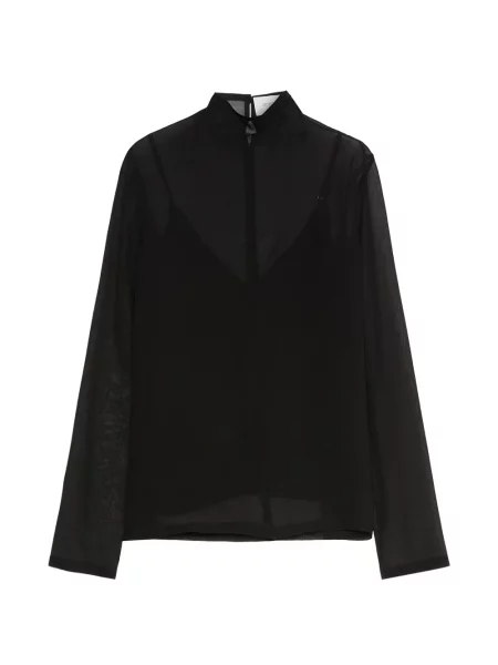 Bluză Sportmax de mătase negru