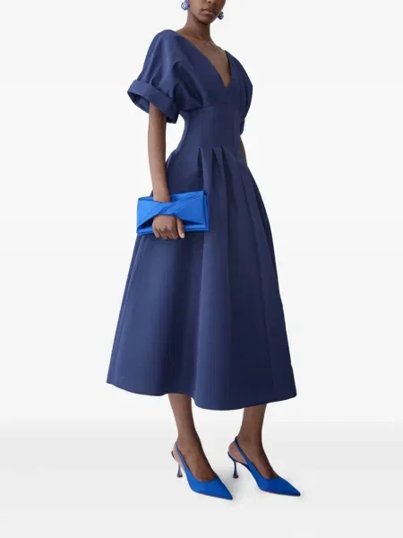 Kostiumas midi suknelė Carolina Herrera iki kelių mėlyna