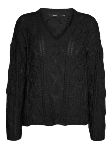 VERO MODA Pulover NEWERIN' negru