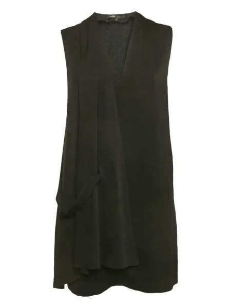 Rochie Maje fără mâneci drapată negru