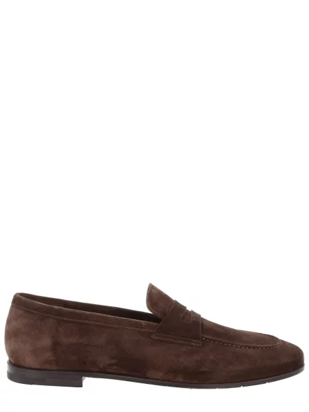 Pantofi loafer Premiata din piele de căprioară maro