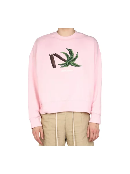 Bluza Palm Angels z nadrukiem różowa