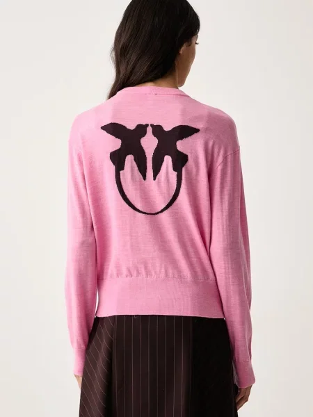 Pinko pulover pentru femei din lână roz
