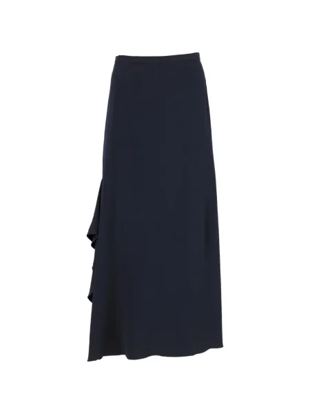 Maxi fusta maxi Max Mara cu volane albastru
