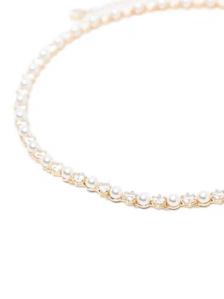 Colier Swarovski cu perle auriu