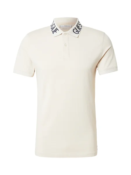 Guess Tricou polo Bej albastru