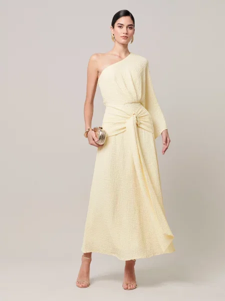 Sável Rochie de seară Ellie pastel galben