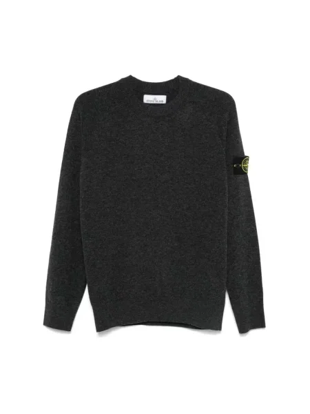 Sweter Stone Island z kamieniami szary