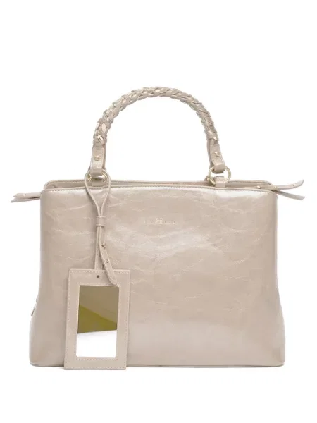 Bőr fonott shopper táska John Richmond
