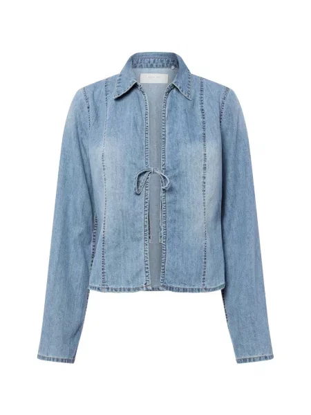 Noisy May Bluzka jeansowa NNMaisy Kobiety jednolity S niebieski