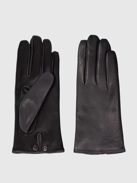 Шкіряні рукавички кольору Sermoneta Gloves сірого