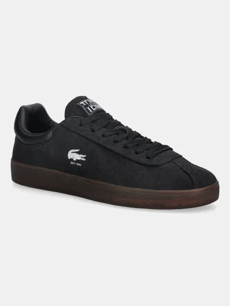 Велурени маратонки Lacoste Baseshot Sneakers мъжки черно