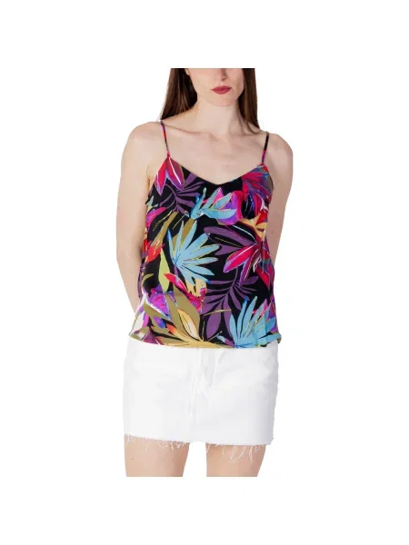 Tricou Only cu volane negru