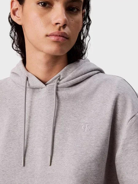 Махровая толстовка Calvin Klein Jeans серая