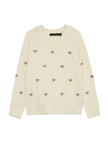 VERO MODA Pulover VMDOFFY / crem bej
