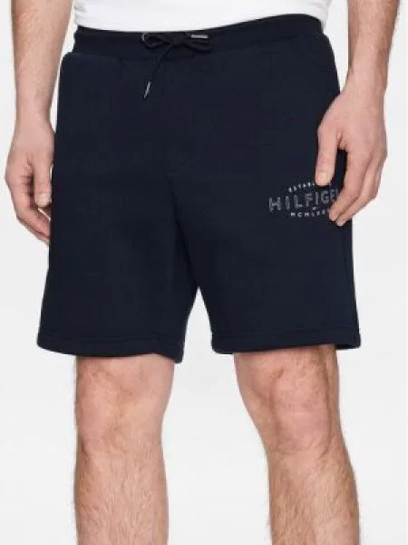 Tommy Hilfiger Pantaloni scurți sport Curve Logo Bleumarin