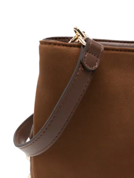 Crossbody torbica Liu Jo s autogramom smeđa