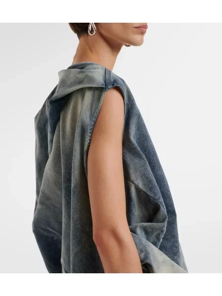 Top Rick Owens drapat albastru