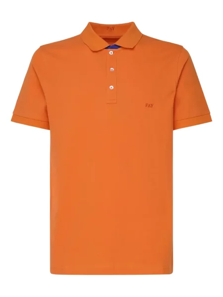 Polo Fay cu broderie portocaliu