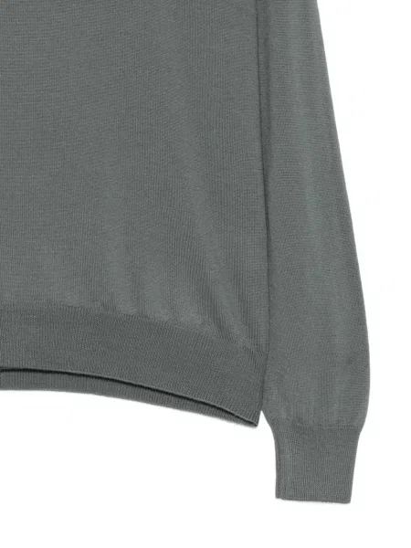 Tricou polo Barba tricotate verde