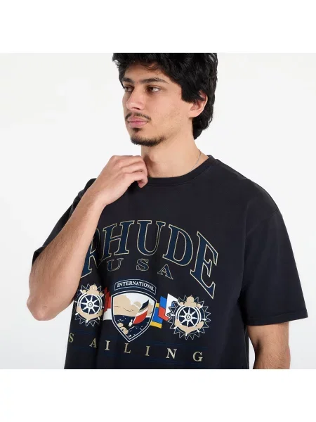 RHUDE tricou din USA Sailing Icon alb