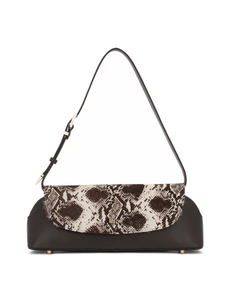 Kazar Ručna torbica bež / tamno smeđa crna