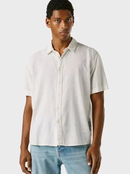 Джинсова сорочка Pepe Jeans біла