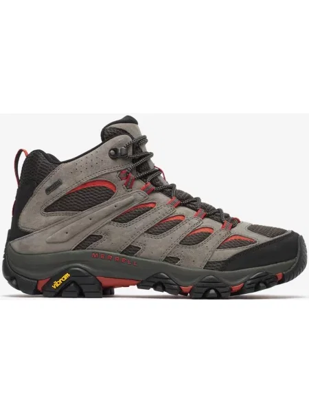 Buty trekkingowe Merrell Moab 3 Mid GORE-TEX szary taupe czerwony 40 czarny