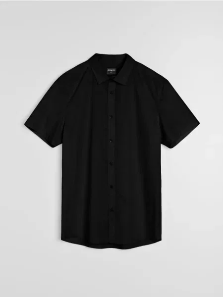 Sinsay Koszula z krótkim rękawem czarny