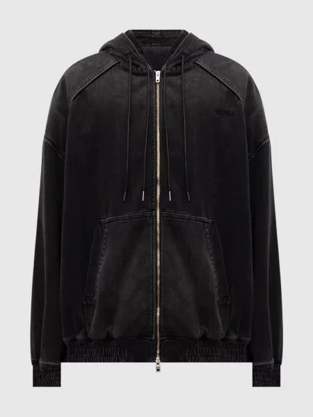 Джинсова куртка з капюшоном Juun.j сіра