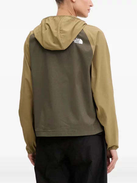 Geacă The North Face cu glugă verde